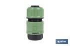 Garden hose repair connector | ABS fitting | UV resistance | Quick and easy connection | 1" repair fitting Ø25mm  - Cofan