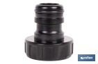 ADAPTADOR DE POLIPROPILENO CON ROSCA HEMBRA ANTIFUGAS | LIGERO Y RESISTENTE | ADECUADO PARA RIEGO Y MANGUERAS | SALIDA DE 1"