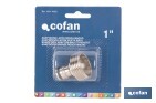Adaptador de latón de rosca macho | Diferentes medidas | Apto para manguera | Ideal para jardinería - Cofan