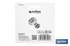 Adaptador de latón de rosca macho | Diferentes medidas | Apto para manguera | Ideal para jardinería - Cofan
