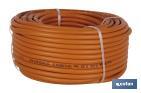 ROLLO DE TUBO DE GAS BUTANO FLEXIBLE | DISPONIBLE EN COLOR NARANJA | MEDIDA 8 MM X 60 M