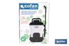 Pulverizador de espalda eléctrico | Sulfatadora a batería Li-Ion 12 V 2.0 Ah | Disponible en diferentes capacidades - Cofan