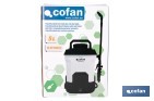 Pulverizador de espalda eléctrico | Sulfatadora a batería Li-Ion 12 V 2.0 Ah | Disponible en diferentes capacidades - Cofan