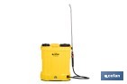 Pulverizador de espalda eléctrico | Batería de litio de 12 V | Lanza de 58 cm con correas acolchadas | Disponible en dos capacidades diferentes - Cofan