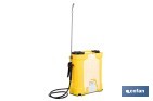 Pulverizador de espalda eléctrico | Batería de litio de 12 V | Lanza de 58 cm con correas acolchadas | Disponible en dos capacidades diferentes - Cofan