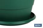 Round plant pot with tray | Special for plants and flowers | Perfect for indoor or outdoor use - Cofan