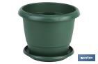 ROUND PLANT POT WITH TRAY | SPECIAL FOR PLANTS AND FLOWERS | PERFECT FOR INDOOR OR OUTDOOR USE