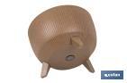 Macetas decorativas con patas desmontables | Macetas redondas con rayas | Resistentes a UV | Disponibles en varios colores y diferentes medidas - Cofan