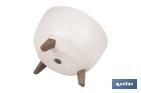 Macetas decorativas con patas desmontables | Macetas redondas con rayas | Resistentes a UV | Disponibles en varios colores y diferentes medidas - Cofan