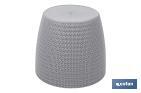Maceteros decorativos con diseño trenzado | Resistentes a los UV | Material: polipropileno | Disponibles en diferentes medidas y colores - Cofan