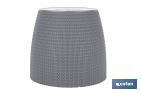 Maceteros decorativos con diseño trenzado | Resistentes a los UV | Material: polipropileno | Disponibles en diferentes medidas y colores - Cofan