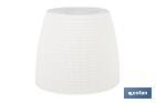 Maceteros decorativos con diseño trenzado | Resistentes a los UV | Material: polipropileno | Disponibles en diferentes medidas y colores - Cofan