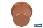 Macetas decorativas con diseño rayado | Color: terracota | Resistentes a los rayos UV | Material: Polietileno de alta densidad | Ideales para interiores y exteriores | Disponibles en diferentes medidas y capacidades - Cofan