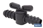 Valve d'arrosage de couleur noire | Convient pour tuyau et brumisateur - Cofan