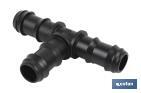 Tee piece hose connector for drip irrigation | Diameter: 16mm | Suitable for drip irrigation systems - Cofan