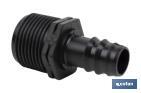 Thread pipe connector | Suitable for drip or sprinkling irrigation system | Thread: 3/4" - Cofan