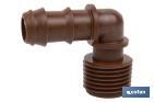 Conector en forma de "Codo" con Rosca Macho 3/4'' - Cofan