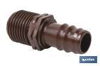 Thread pipe connector | Suitable for drip or sprinkling irrigation system | Thread: 3/4" - Cofan