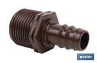 Conector de enlace mixto para riego por goteo o aspersión de rosca 3/4'' | Imprescindible para instalación de riego por goteo - Cofan
