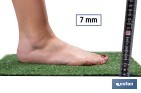 ERBA SINTETICA ALTA 7 MM | LEGGERO E MOLTO FACILE DA POSIZIONARE | IDEALE PER L'ESTERNO, PISCINE, BALCONI E GIARDINI