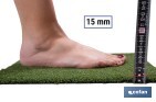 CÉSPED ARTIFICIAL 15 MM PARA TERRAZA Y JARDÍN | MEDIDAS A ELEGIR | IDEAL PARA ZONAS DE ALTO TRÁNSITO