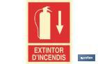 EXTINTOR DE INCÊNDIOS ABAIXO