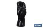 Glove display hand | Mannequin right hand with magnetic base | Black polypropylene - Cofan