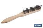 WIRE BRUSH FOR WELDING | AVAILABLE IN VARIOUS ROWS | STEEL WITH WOODEN HANDLE