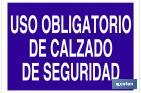 Uso obligatorio de calzado de seguridad - Cofan