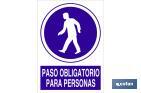 Paso obligatorio para personas - Cofan