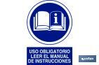 USAR MANUAL INSTRUCCIONES. EL DISEÑO DE LA SEÑAL PUEDE VARIAR, PERO EN NINGÚN CASO SE VARIARÁ EL SIGNIFICADO DE LA MISMA.