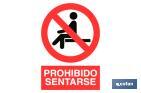 PROHIBIDO SENTARSE