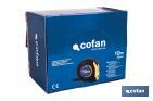 Expositor para flexómetros con protección de goma de Cofan | Incluyen los flexómetros | Varias medidas y capacidades - Cofan