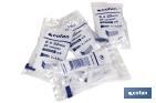 Taco de LDPE blanco estriado | En bolsitas de 25 unidades | Ideal para huecos y macizos | Medidas desde Ø 5 hasta 12 mm - Cofan