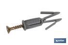 Taco flecha para placas de yeso | Medidas de Ø 6 x 10 mm y  Ø 6 x 17 mm - Cofan