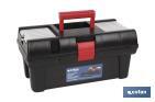 26" PLASTIC TOOL BOX | SEMI-PROFESSIONAL MODEL | WITH AN ORGANISER TRAY AND A BOTTOM COMPARTMENT