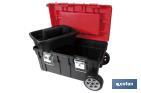 Heavy Duty tool box with two wheels | Deep bottom compartment with high storage capacity - Cofan