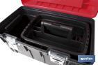 Heavy Duty tool box with two wheels | Deep bottom compartment with high storage capacity - Cofan