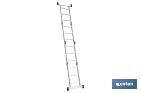 Multipurpose aluminium ladder | Available in 3.25 metres in length and 4 x 3 rungs | Complies with EN 131 and 150 kilograms - Cofan