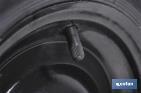 Rueda para carretilla de obra Neumática  con Varillas | Ø del eje en 20 mm | Diámetro rueda Ø 370 mm | Peso máximo 120 kg - Cofan