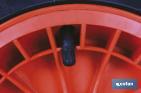 Wheelbarrow wheel with bearing | Manufactured with pneumatic ABS tyre | For loads up to 140kg - Cofan