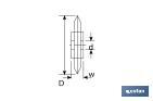 Lame de rechange | Pour coupe-tubes | Diamètre : 19 x 6,2 mm | Parfait pour l'acier inoxydable - Cofan