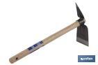 Double headed hoe with three prongs | Suitable for agricultural and gardening works | Size: 80 x 230mm - Cofan