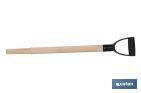 WOODEN HANDLE FOR SPADE HEAD | LIGHTWEIGHT AND COMFORTABLE HANDLE | SIZE: 55MM