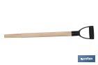 Wooden handle for spade head | Lightweight and comfortable handle | Size: 55mm - Cofan