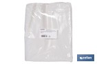 Saco de polietileno blanco impermeable | Galga 300 | Grosor: 75 micras | Medidas: 55 x 75 cm - Cofan