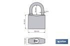 Combination Padlock with 3 digits | Safe lock for daily use - Cofan