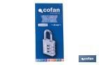 Cadenas à combinaison à 3 chiffres | Cadenas de sécurité pour usage quotidien - Cofan