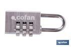 Combination Padlock with 3 digits | Safe lock for daily use - Cofan
