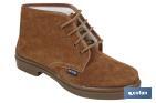 SPLIT SUEDE BOOT | WITH SHOELACE | DELTA MODEL | WORK BOOTS | RUBBER SOLE